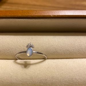 PuraVida Size 9 Moonstone Pineapple ring